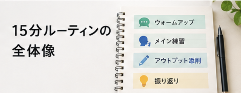 15分ルーティンの全体像
