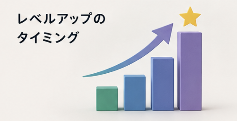 レベルアップのタイミング