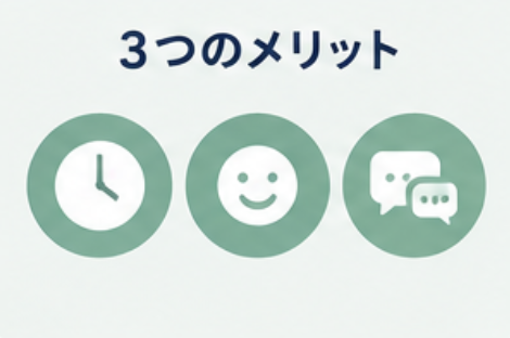 ３つのメリット