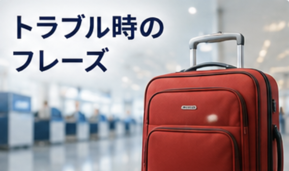 トラブル時のフレーズ